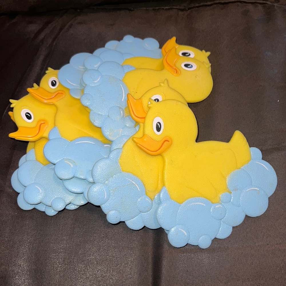 Rubber duckie bathtub/shower clings